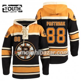 Dresovi Boston Bruins David Pastrnak 88 Crna Hoodie Sawyer - Dječji